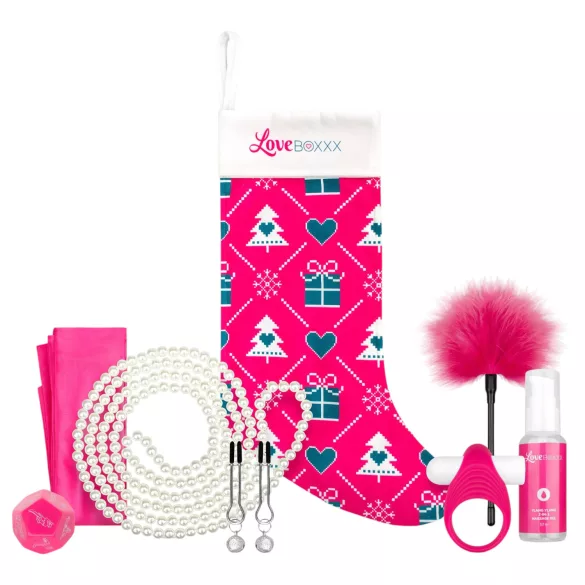 LoveBoxxx - julklappsset för vuxna - överraskningsbox - rosa