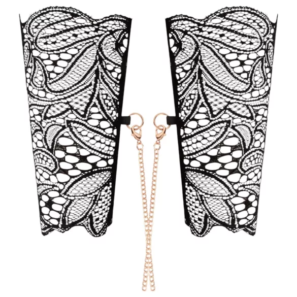 Rosy Gold - halsband och handledsbojor - svart