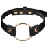 Rosy Gold - halsband - justerbar - svart/roséguld