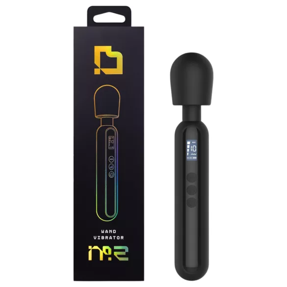 BLAQ - massagevibrator stor digital svart