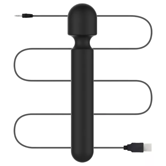 BLAQ - massagevibrator stor digital svart