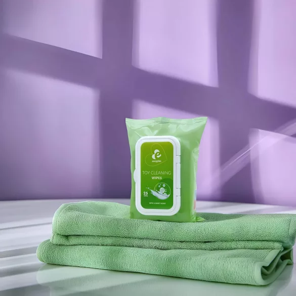 EasyGlide - rengöringsservetter för sexleksaker - 25 st