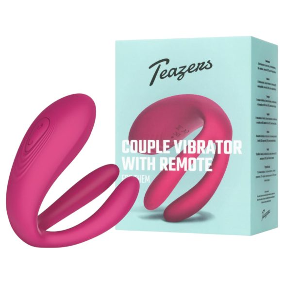 Teazers - parvibrator med 3 motorer - silikon - rosa