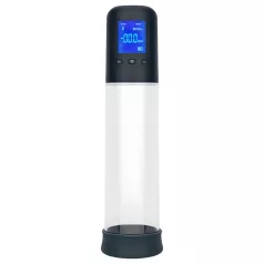   Boners - automatisk penispump med LCD-display - transparent/svart