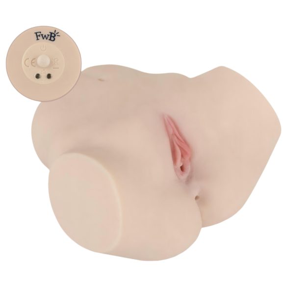 FWB - masturbator torso med vibrator - realistisk hudfärg