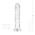 EasyToys - dildo gelé - 16 cm transparent