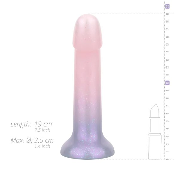 EasyToys Mermaid - dildo med glitter - silikon rosa 19cm
