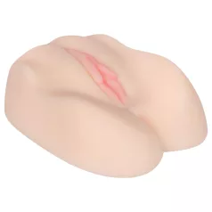 FWB - masturbator vagina och anus med vibrator - naturfärg