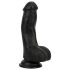 Easytoys - realistisk dildo med pung - 12 cm - svart