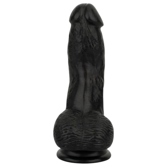 Easytoys - realistisk dildo med pung - 12 cm - svart