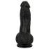 Easytoys - realistisk dildo med pung - 12 cm - svart