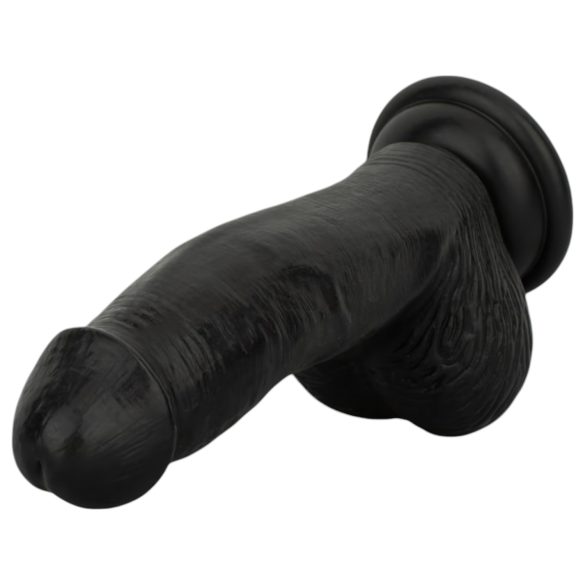 Easytoys - realistisk dildo med pung - 12 cm - svart