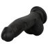 Easytoys - realistisk dildo med pung - 12 cm - svart