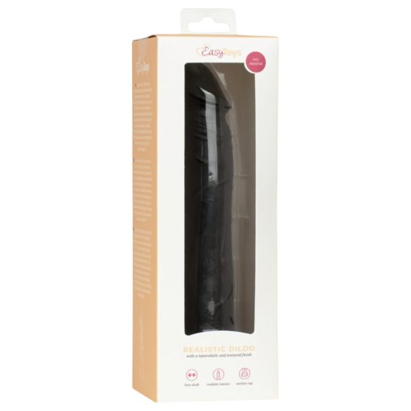 Easytoys - realistisk dildo - 17,5 cm - svart