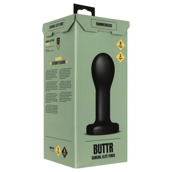 BUTTR Hammerhead - stor analdildo - svart