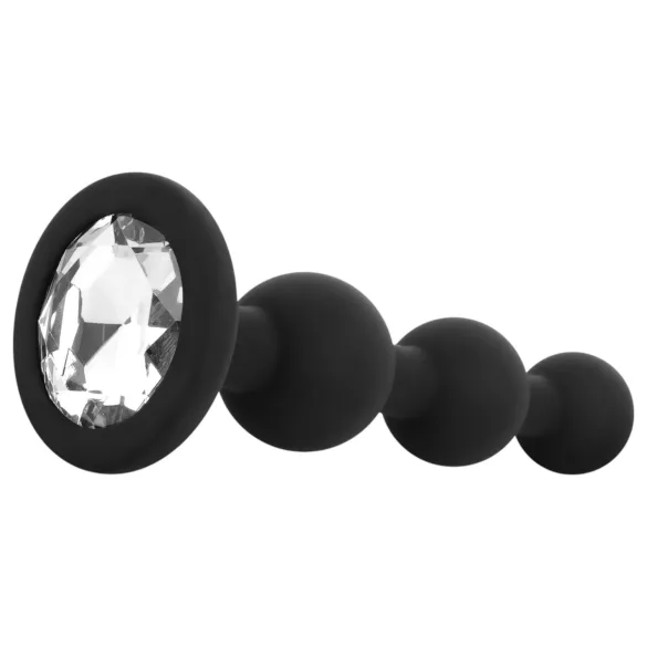 EasyToys - analplugg med kulor - svart