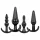 EasyToys - analplugg set - 4 delar - svart