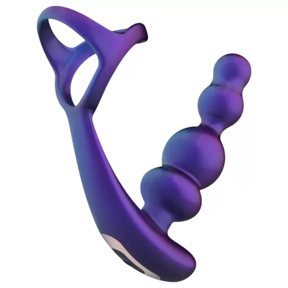 Hueman Stellar Force - analvibrator och penisring (lila)