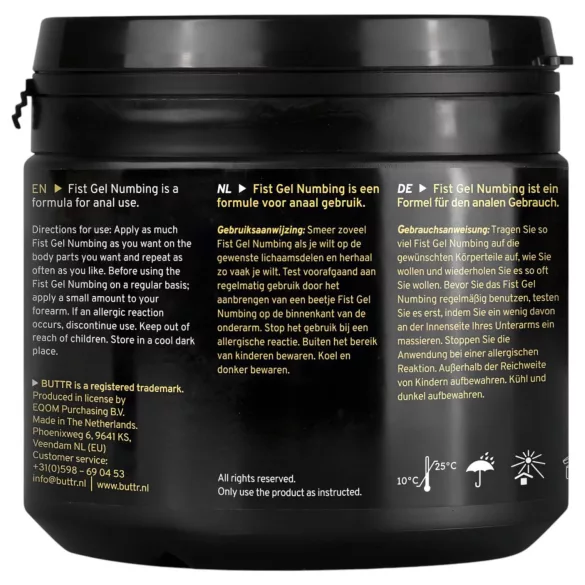 BUTTR - bedövande fistinggel (500 ml)