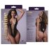 Christine - djup urringad nätbody - (svart) - XS-XL