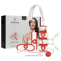   Bedroom Fantasies - sjuksköterskeset 8 delar - röd/vit - utklädnad