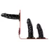 Easytoys - strap-on trosor med trippel dildo - svart