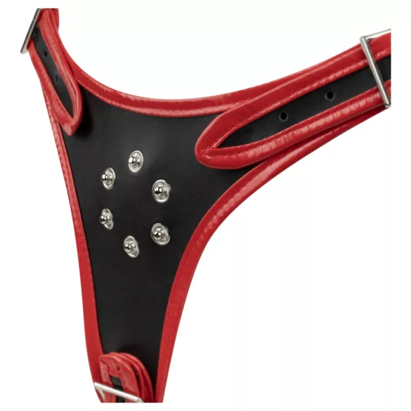 Easytoys - strap-on trosor med trippel dildo - svart