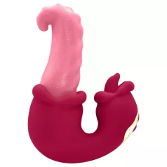  Teazers - dubbeltungad vibrator - vattentät - silikon - rosa
