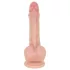 Real Fantasy Declan - realistisk dildo med förhud (hudfärgad) - 18 cm