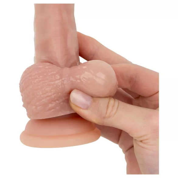 Real Fantasy Declan - realistisk dildo med förhud (hudfärgad) - 18 cm
