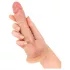 Real Fantasy Declan - realistisk dildo med förhud (hudfärgad) - 18 cm