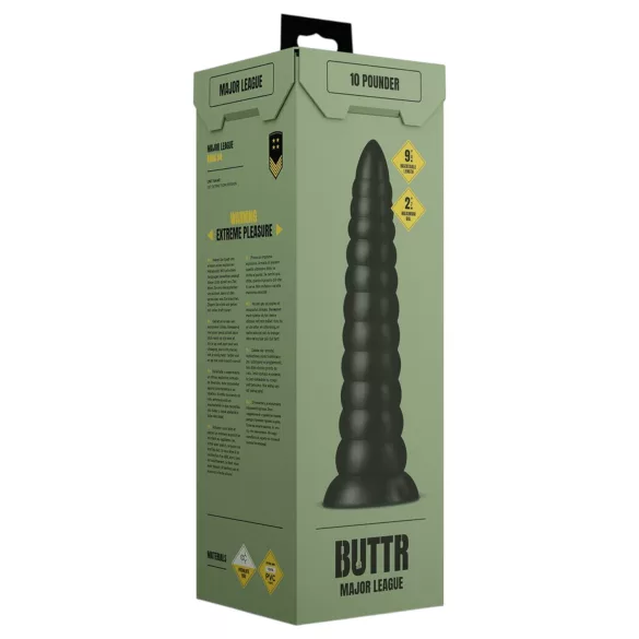 BUTTR Caterpillar - jätteanalplugg (svart) - 29 cm