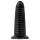 BUTTR Double Ribbed - jättestor räfflad analplugg (svart) - 26 cm