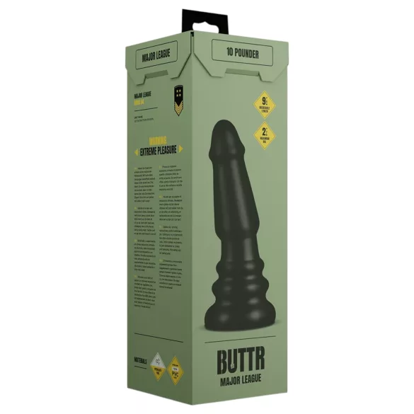 BUTTR Tactical II - jätteanalplugg (svart) - 26 cm