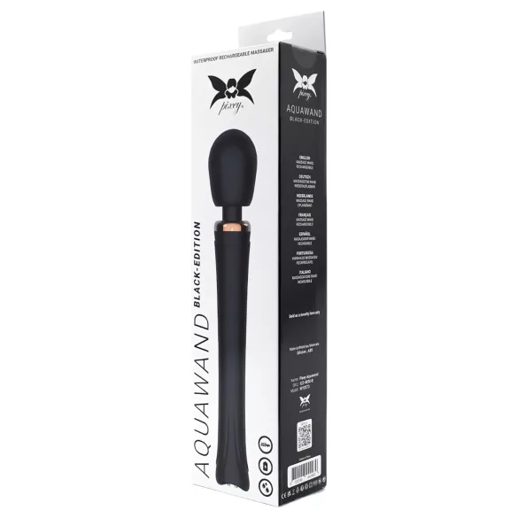Pixey Aquawand - vattentät massagevibrator (svart)