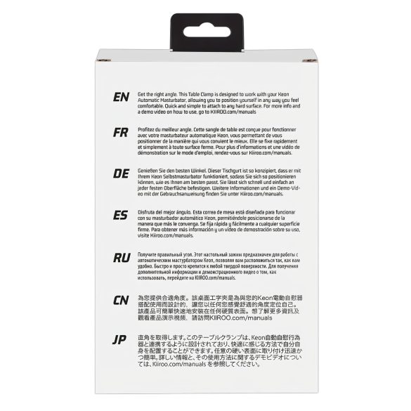 Kiiroo Keon - masturbatorhållare - svart