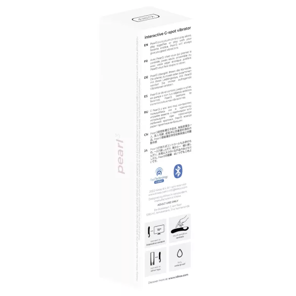 Kiiroo Pearl 3 - interaktiv G-punkt vibrator - vattentät silikon rosa
