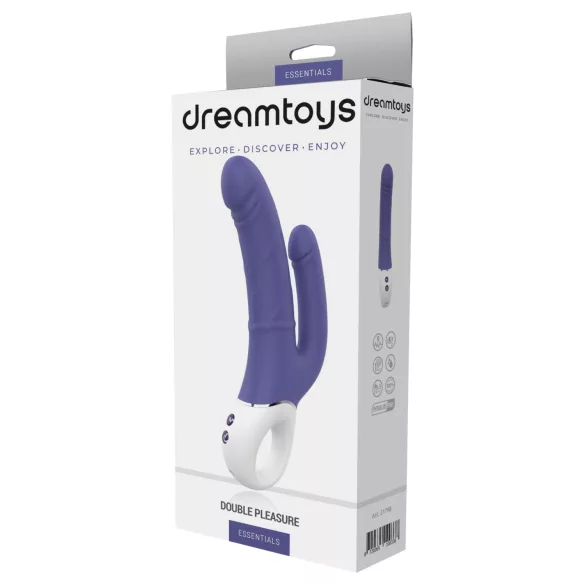 Dreamtoys Essentials - dubbel vibrator (lila)