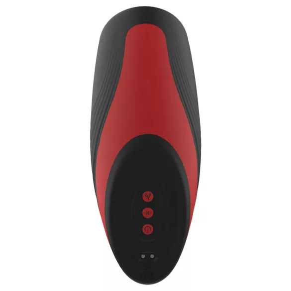 Dreamtoys Essentials - sugande och vibrerande masturbator (svart)
