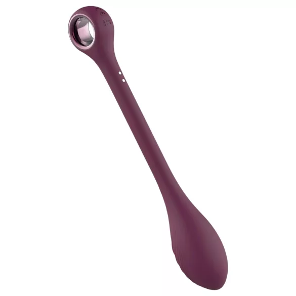 Glam - Batteridriven, vattentät, justerbar G-punkt vibrator (lila)