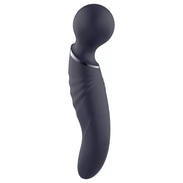 Glam - dubbelsidig wandvibrator (mörkgrå)