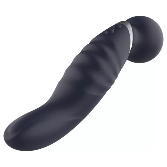 Glam - dubbelsidig wandvibrator (mörkgrå)