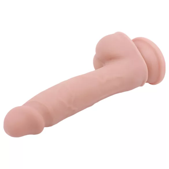 Mr. Dixx 7.6 - dildo med sugkopp och pung - naturfärg 19,5cm