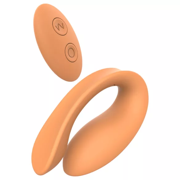 Glam - parvibrator med fjärrkontroll - uppladdningsbar - orange