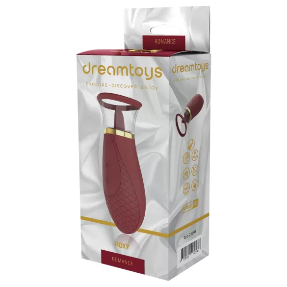 Dreamtoys Roxy - sugande lickvibrator - röd