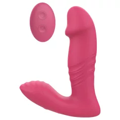   Dreamtoys - fjärrstyrd bärbar vibrator med stötfunktion - rosa