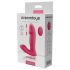 Dreamtoys - fjärrstyrd bärbar vibrator med stötfunktion - rosa