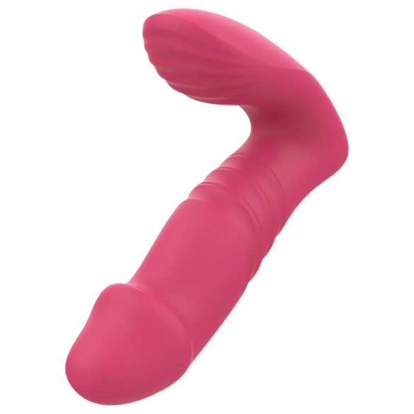 Dreamtoys - fjärrstyrd bärbar vibrator med stötfunktion - rosa