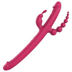  Dreamtoys - vibrator med fjärrkontroll - 4 armar - uppladdningsbar - rosa