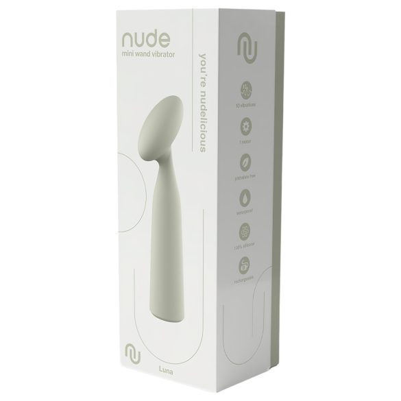 Nude Luna - minivibrator wand - uppladdningsbar - grå